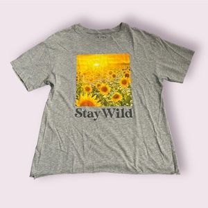 Stay Wild Sunflower Tee
